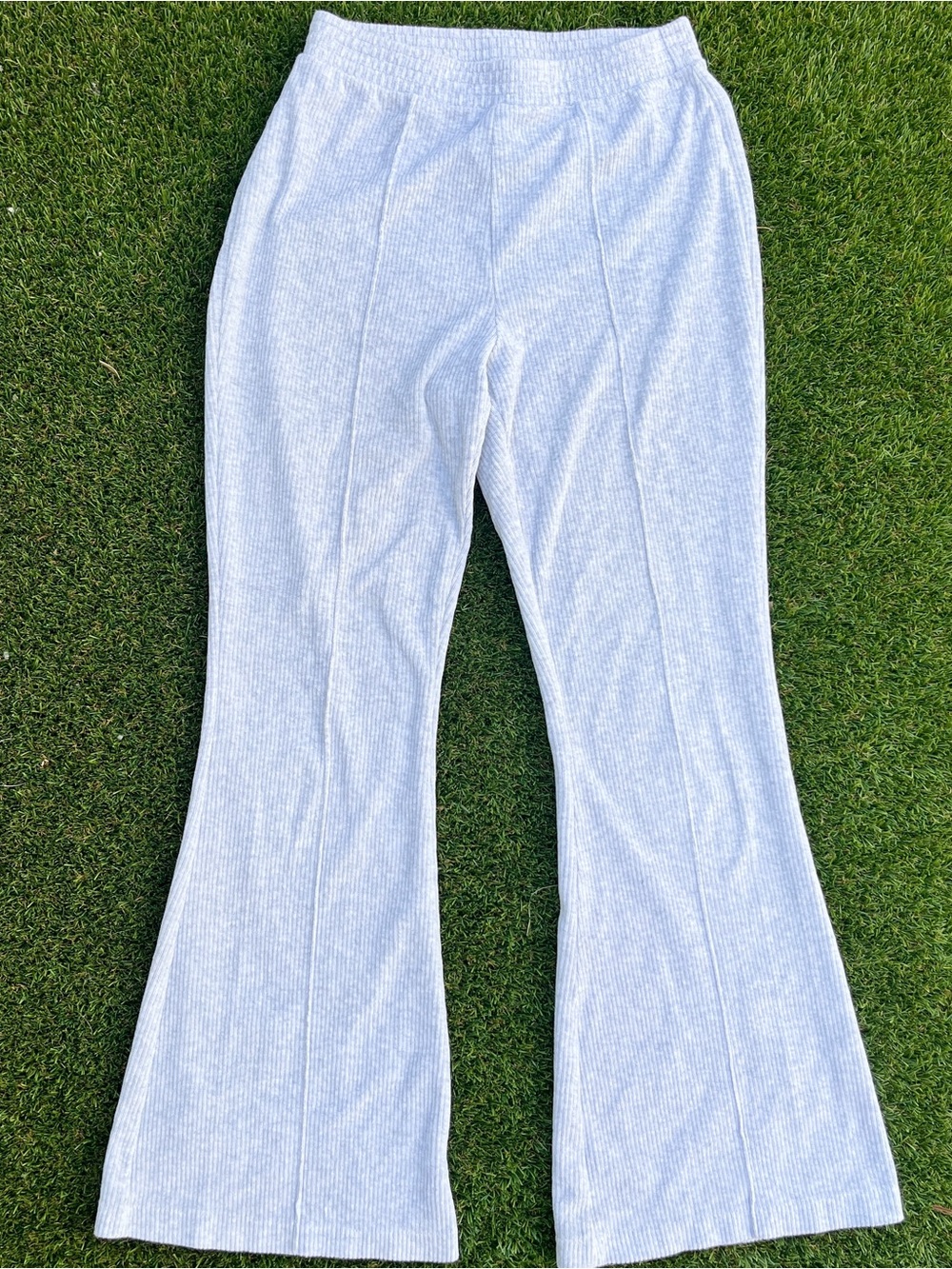Aerie Groove-On Rib Velour Flare Pant Women’s Size Small